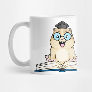 Smarter hamster as a nerd with a book Mug